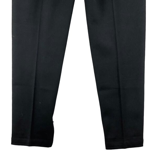 Max Mara Weekend Women Size 8 Pants Trousers Tapered Leg Ankle Zip Stretch Black - Picture 8 of 13